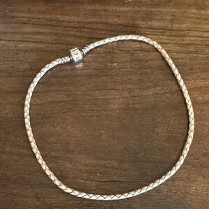 Silver Braided Snake Chain Bracelet by
